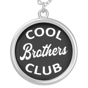 Cool Brothers Club I Silver Plated Necklace