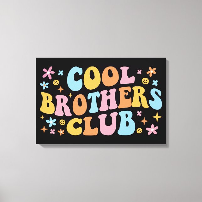Cool Brothers Club III Canvas Print (Front)