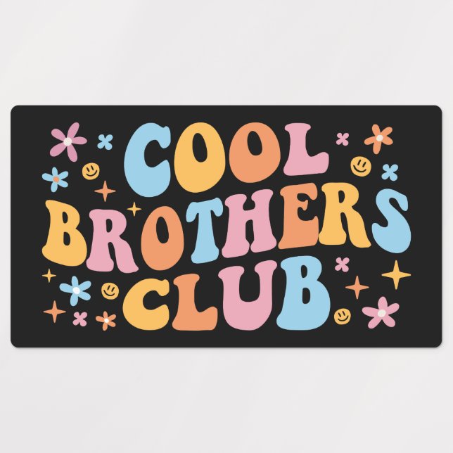 Cool Brothers Club III Labels (Design 1)