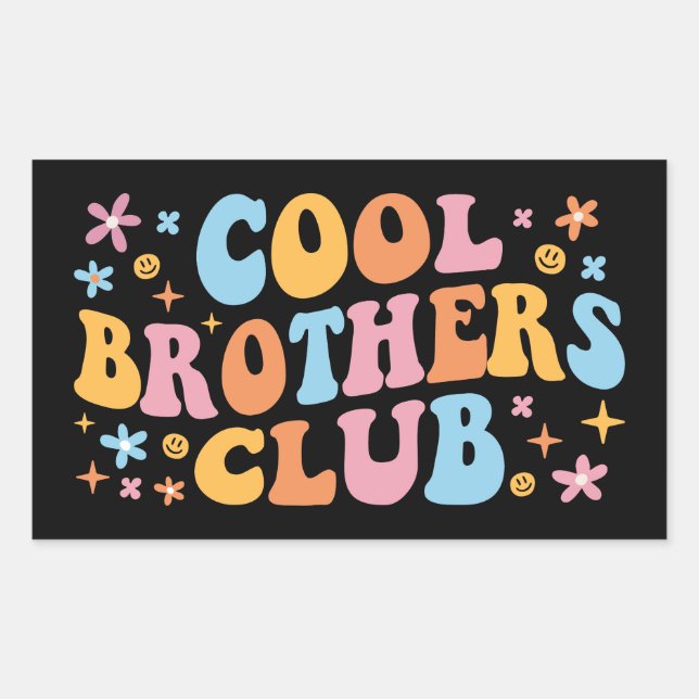 Cool Brothers Club III Rectangular Sticker (Front)