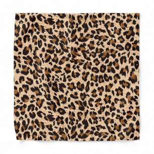 Cool Brown Animal Print Bandana