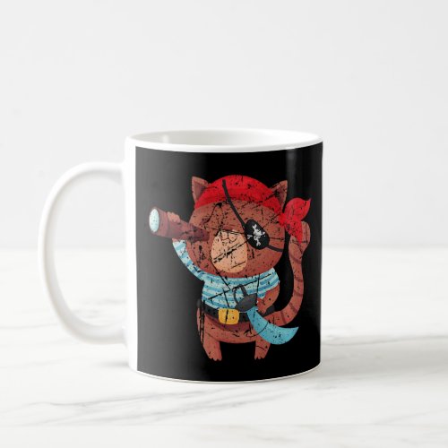 Cool Brown Cat Pirate Party Pirates Captain Boys G Coffee Mug