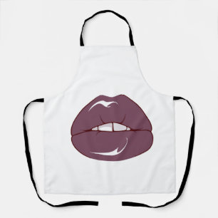 Cool Brown Lips Apron