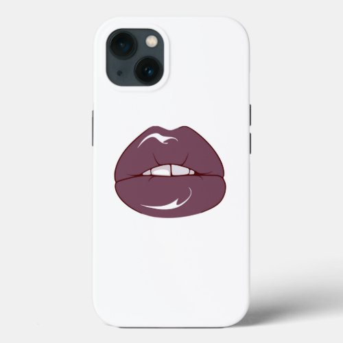 Cool Brown Lips  iPhone 13 Case