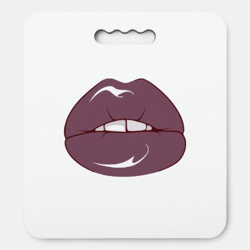 Cool Brown Lips  Seat Cushion