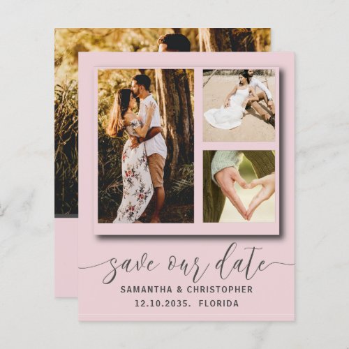 Cool Budget Photo Save Our Date Invitation