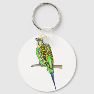 Cool Budgie Keychain
