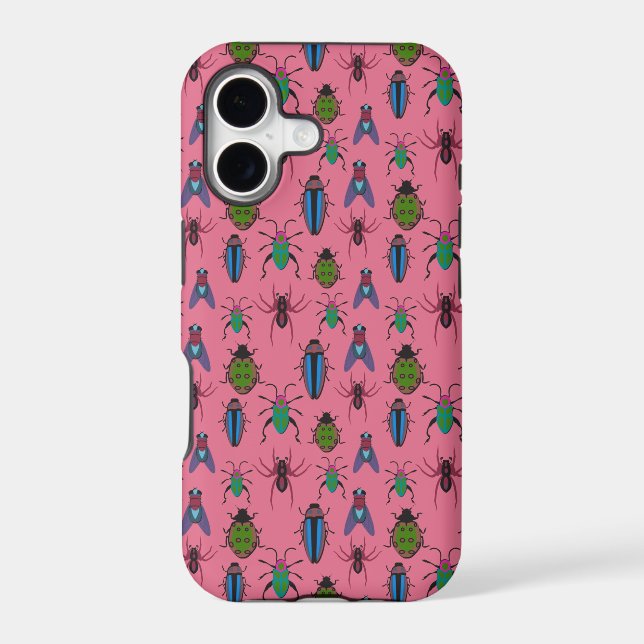 Cool Bugs Pattern Iphone Case (Back)