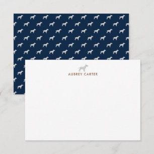 Cool Bull Terrier  Lovers Personalized Note Card