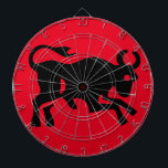 Cool Bull visual Black Bullish market investor Fun Dart Board<br><div class="desc">A fun dart board designed with a cool visual black bull,  a great gift for a "bullish" investor friend or for yourself!

Also,  by using the CUSTOMIZE IT option,  you can access the design to make changes such as adding text!! 
Enjoy Life & Thanks For Stopping by!!</div>