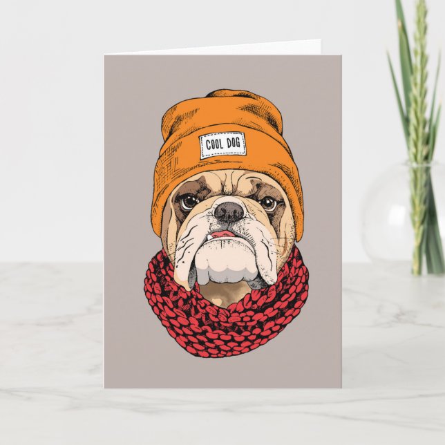 Cool Bulldog Card (Front)