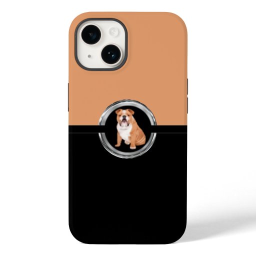 Cool Bulldog Family Pet iPhone 14 Smartphone Case