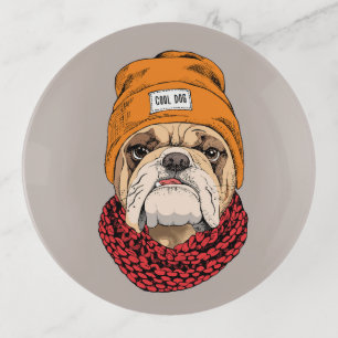 Cool Bulldog Trinket Tray