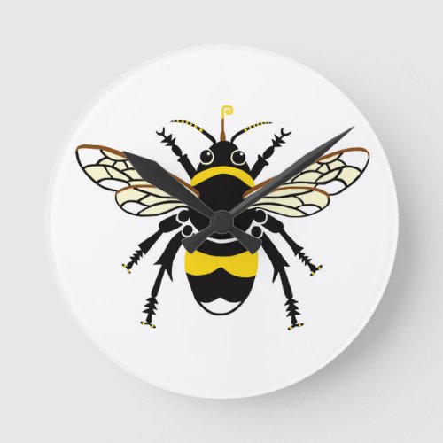 Cool Bumble BEE _ Conservation _ Wildlife _ Nature Round Clock