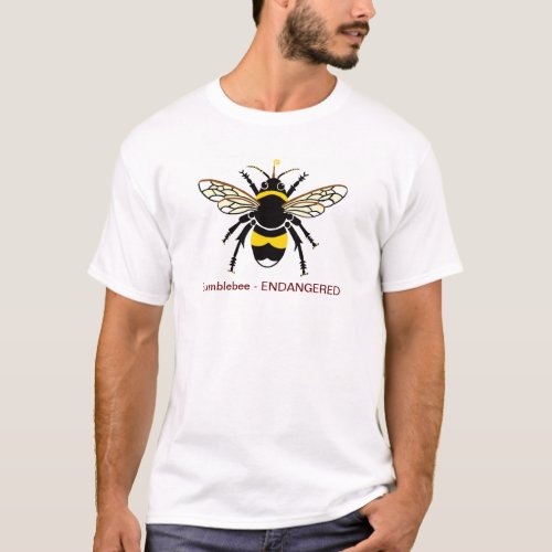 Cool  Bumblebee _Endangered insects _Mens T_Shirt