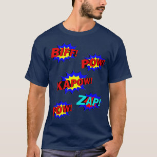 Cool Bunch of Colorful Comic Book Cartoon Splats T-Shirt