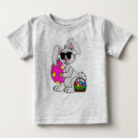 cool bunny easter t-shirt funny design t-shirt