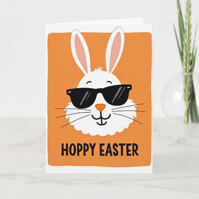 Cool Bunny Happy Season Card (Front)