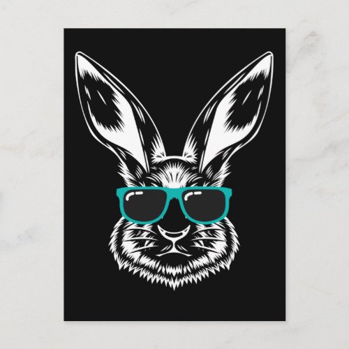 Cool Bunny with Sunglasses Easter Holiday Postcard