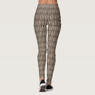 Cool Burnt Tree Bark Texture Pattern Leggings