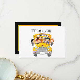 cool bus driver add sentiment thank you card