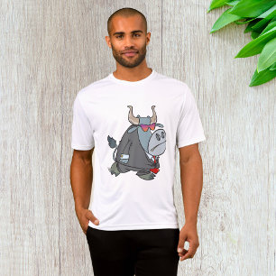 Cool Business Bull in Suit with Sunglasses  T-Shirt