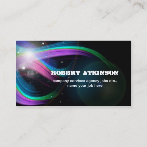 Customizable cool business card design