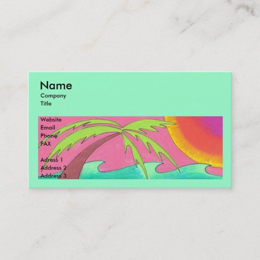 Customizable Cool Business Card Template
