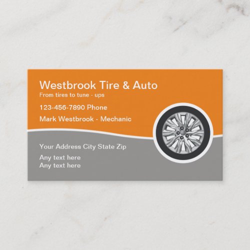Cool Business Cards For An Automotive Service