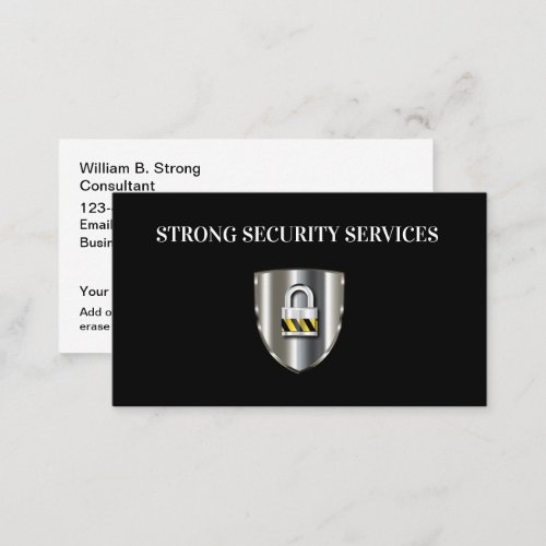 Cool Business Security Services Business Cards