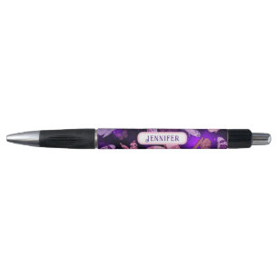 Cool Butterfly Black And Purple  Pen