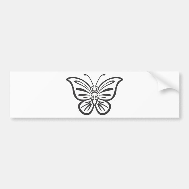 Cool Butterfly Tattoo Bumper Sticker (Front)