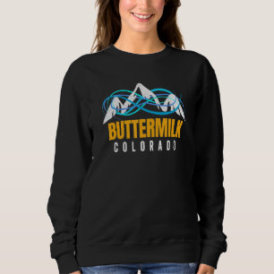 Cool Buttermilk Snowboard Or Ski Co Mountain Skyli Sweatshirt