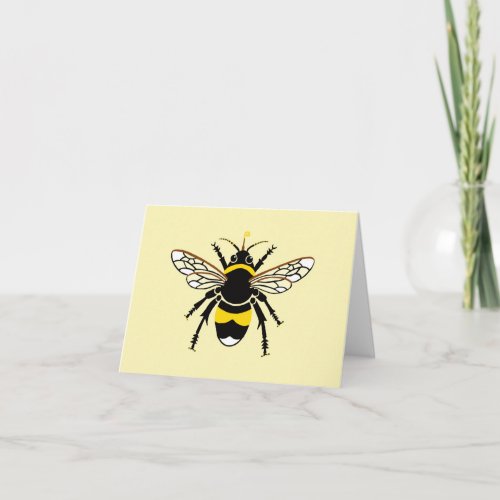 Cool buzzy  BEE _ Wildlife _Insect_ Yellow  Card