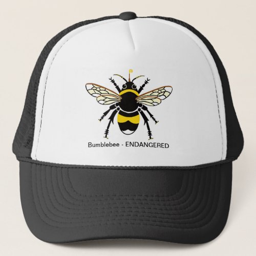 Cool buzzy BUMBLE Bee_ Endangered _ Nature_ Insect Trucker Hat