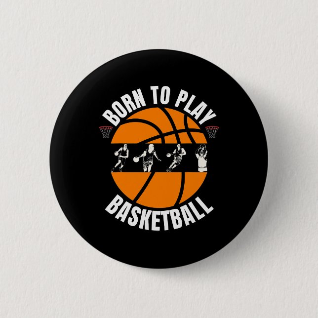 Cool Bysketbyll Design Bysketbyll Players Fans Bys Button (Front)