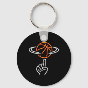 Cool Bysketbyll Player Tricks Bbyll Sports Keychain