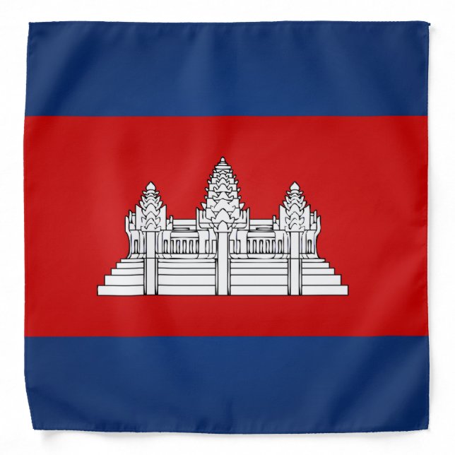 Cool Cambodia Flag Fashion Bandana (Front)