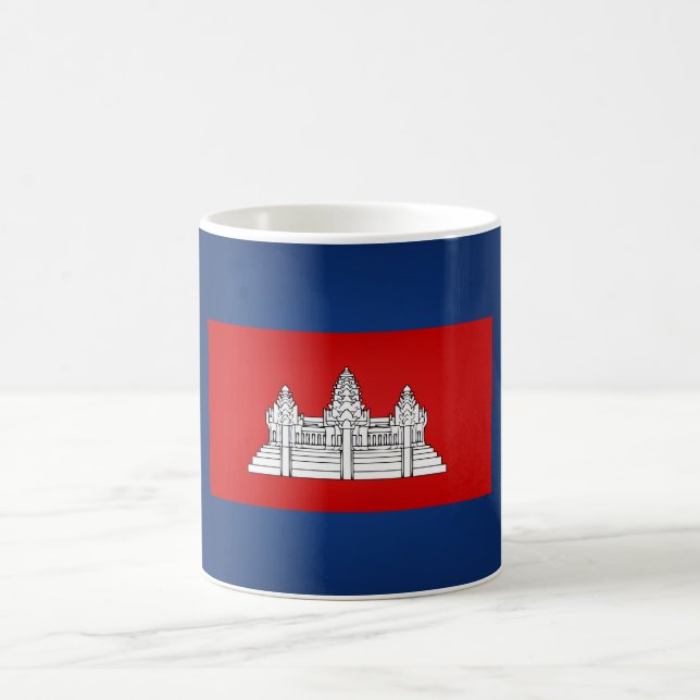 Cool Cambodian Flag Coffee Mug (Center)