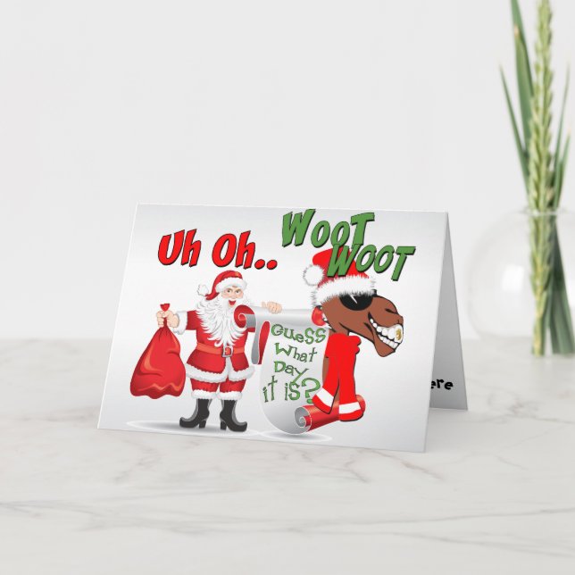 Cool Camel  Hump Day Christmas Holiday Card (Front)