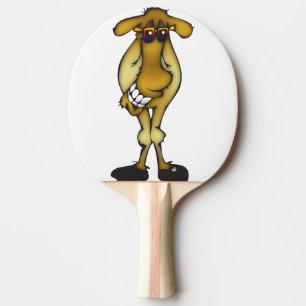 Cool Camel with Shades Ping-Pong Paddle
