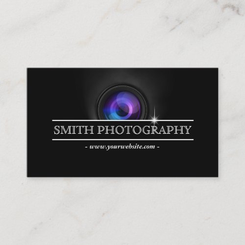 Cool Camera Lens Photography Business Card
