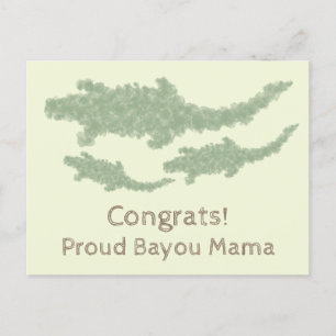 Cool Camo Alligators - transparent. Postcard
