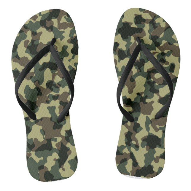 Cool Camo Camoflage Military Hunting Flip Flops (Footbed)