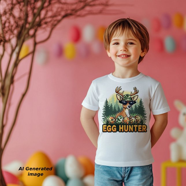 Cool Camo Deer Easter Egg Hunter Boys Toddler T-shirt (Creator Uploaded)
