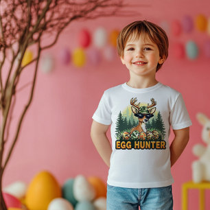 Cool Camo Deer Easter Egg Hunter Boys Toddler T-shirt
