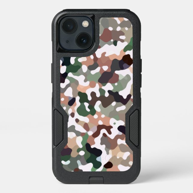 Cool Camo Multicolored Pattern Otterbox iPhone Case (Back)