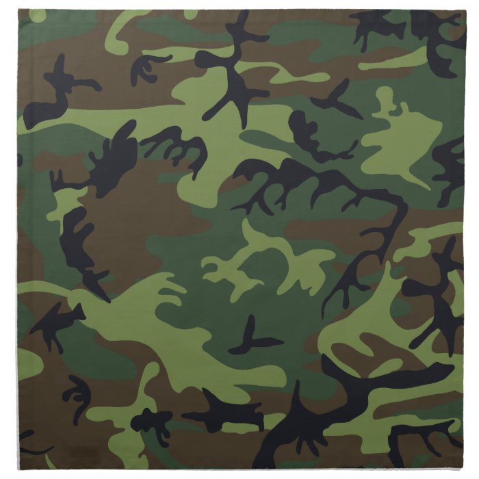 cool camouflage image effect printed napkin