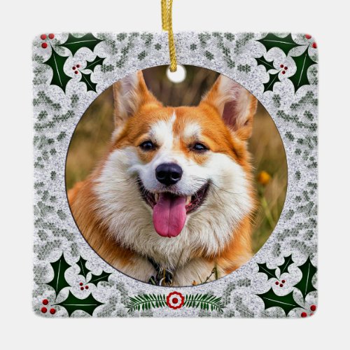 Cool Campbell Scottish Clan Tartan Pet Photo Xmas Ceramic Ornament