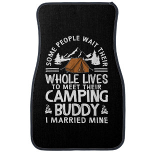 Cool Camping Buddies Gift For Men Women Funny Husb Car Floor Mat